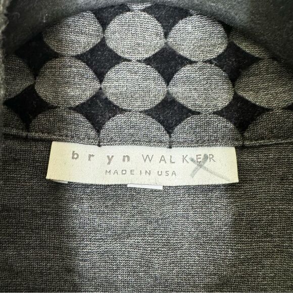 Bryn Walker Lagenlook Knit Button Front Jacket Cardigan Sweater Polka Dot Medium - Picture 4 of 8